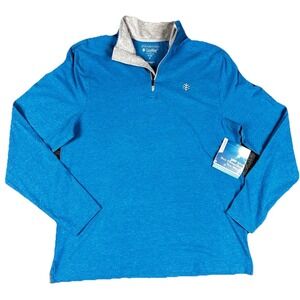 Coolibar Sonora Performance 1/4 Zip Mens Med UPF 50+ Vented Golf Pullover 10078